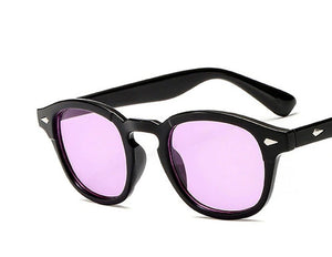 Fashion Johnny Depp Style round Sunglasses Clear Tinted Lens Brand Design Party Show Sun Glasses Oculos De Sol